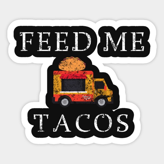 Vintage Funny Taco product Taco Tuesday Party Cinco de Mayo Sticker by Blue Zebra